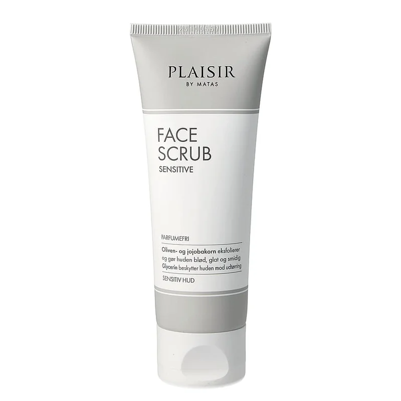Spar 30% • Køb 2, Plaisir Sensitive Face Scrub 75 g, Hudpleje, Renseprodukter, Scrub