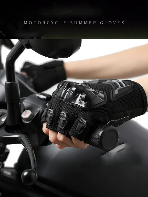 AliExpress - Atmungsaktive Motorradhandschuhe, halber Finger, verschleißfest, rutschfest, Racing für Outdoor-Radfahren, Elektrofahrrad, Anti-Fall-