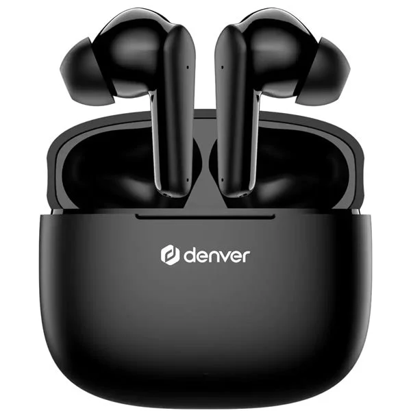 Denver TWE-48B ekte trådløse hodetelefoner Bluetooth 5.3 / trådløse hodetelefoner - Svart