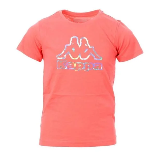 T-shirt - KAPPA - Kiepa - Rosa - 100% bomull - Rundad hals
