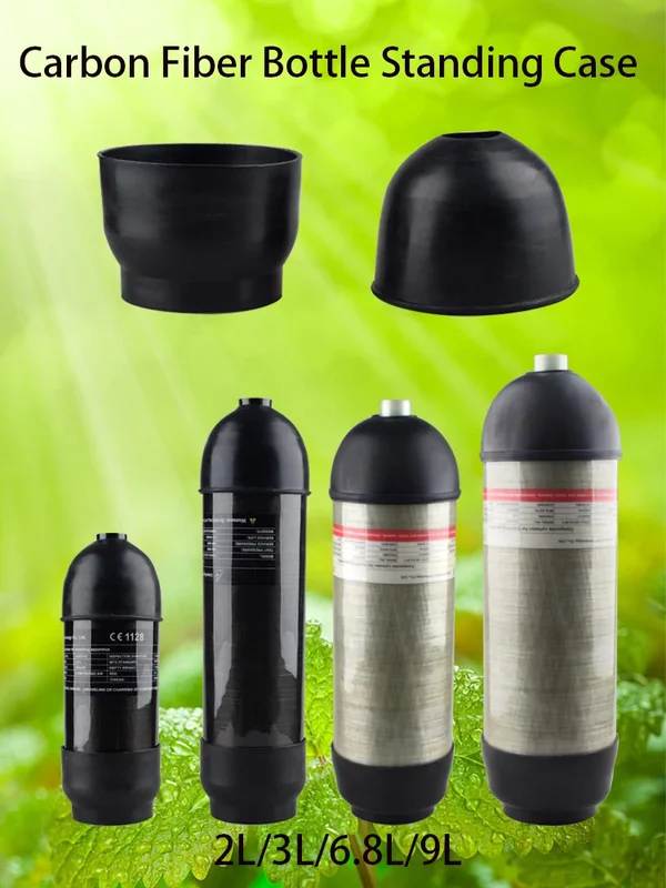 AliExpress - Housse de protection en caoutchouc pour bouteille de gaz en fibre de carbone HPA 2L/3L/6.8L/9L, pour équipement de plongée sous-marine et