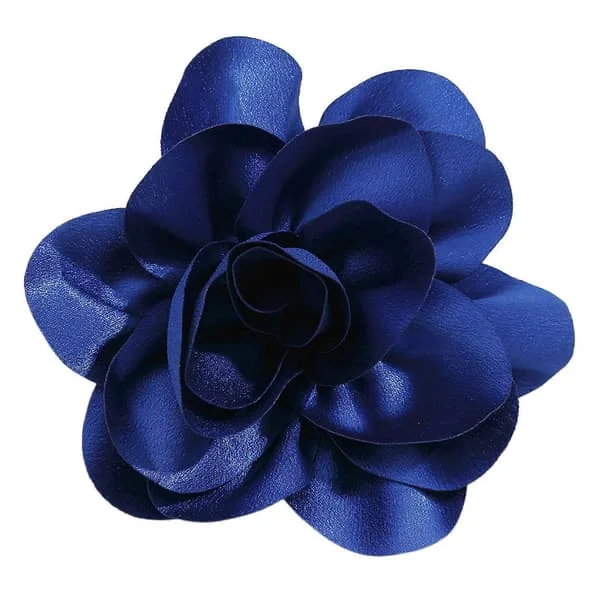 Håndlaget knappnål smykker overdådig jakkenål brosje sjarm elegant tøyblomst knappnål ornament blå Blue