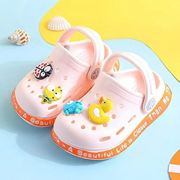 Barn Clogs Pojkar Flickor Söta Cartoon Toddler Sandaler Barn Tofflor ----- Rosa (Storlek 28-29)