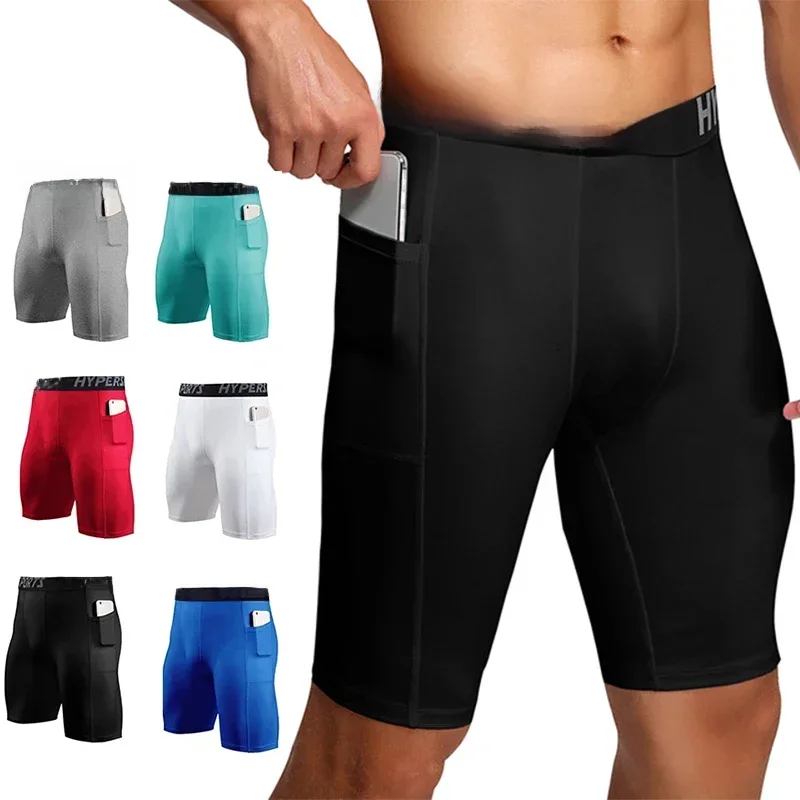 AliExpress - 2025 Shorts de Compression hommes vêtements de Sport d'été collants d'entraînement Leggings de Fitness de gymnastique pantalons courts 