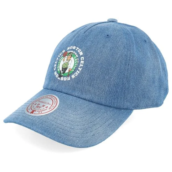 Mitchell & Ness - NBA Schwarz unconstructed Cap - Boston Celtics Summer Breeze Strapback Blue Dad Cap / Unconstructed @ Hatstore