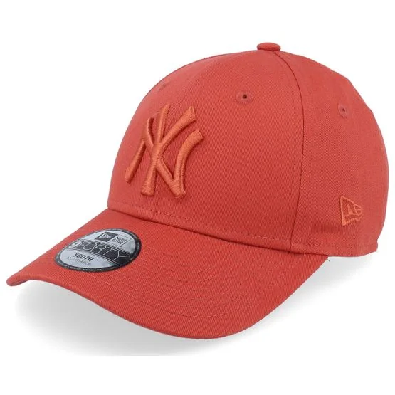 New Era - MLB Orange adjustable Kasket - Kids New York Yankees League Essential 9FORTY Copper Adjustable @ Hatstore