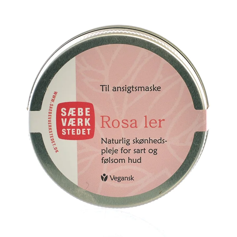 SÆBEVÆRKSTEDET Rosa ler til ansigtsmaske 50 g, Hudpleje, Masker, Dybderensende Masker