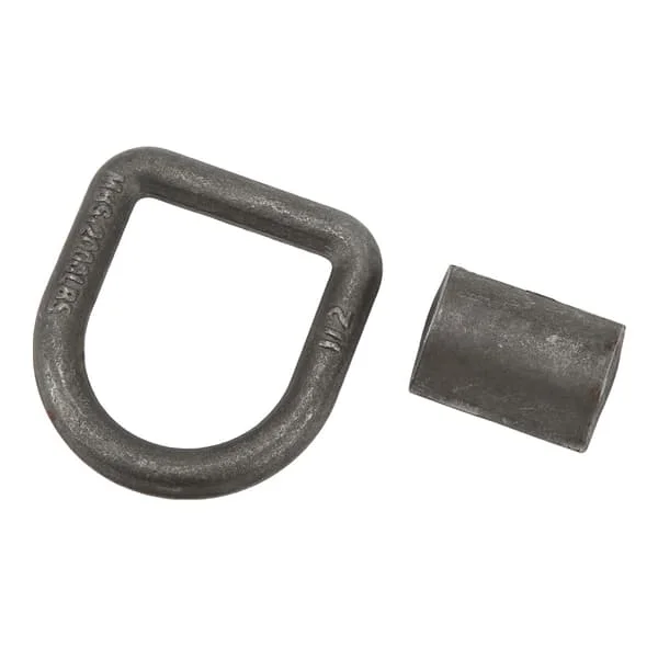 1/2in Surringsfeste Sveise-på D-ring Ankre med Bolte-på Monteringsklips for Tilhenger Lastebil Lastesurring
