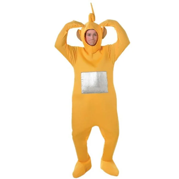 Halloween Het Rea Ny Kostume Tegneseriefigur Teletubbies Cosplay Kostume Dukkesæt - Gul yellow L(175-185CM)