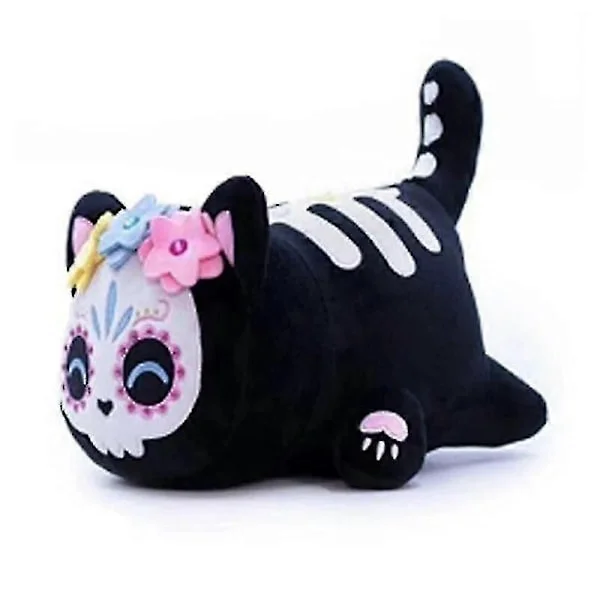 Meemeow Aphmau Plys Meemeows Mad Katte Plysdyr Bundt Ahpmau Pommes Frites Burger Pude Plyslegetøj Kawaii Søde Plys Katte Dukke Skelet Kat