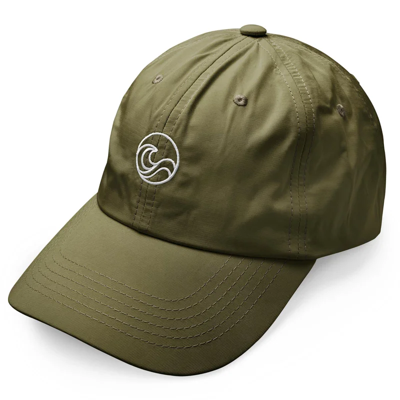 Waykins | Olive Green Logo Nylon Cap for Men - Men’s Caps