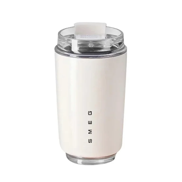 Insulated Coffee Mug 351ml Leak-Proof Travel Mug with Lid for Hot and Cold Drinks (LGL) White