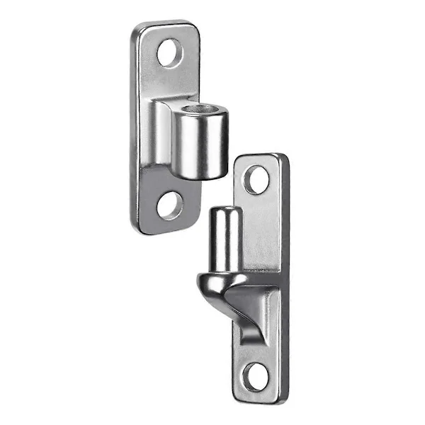 Wall Mounted Gate Hinges for Farm Gates, Outdoor Chain Link Fence Parts One Piece No Welding with 5/8 Hi-FX-
