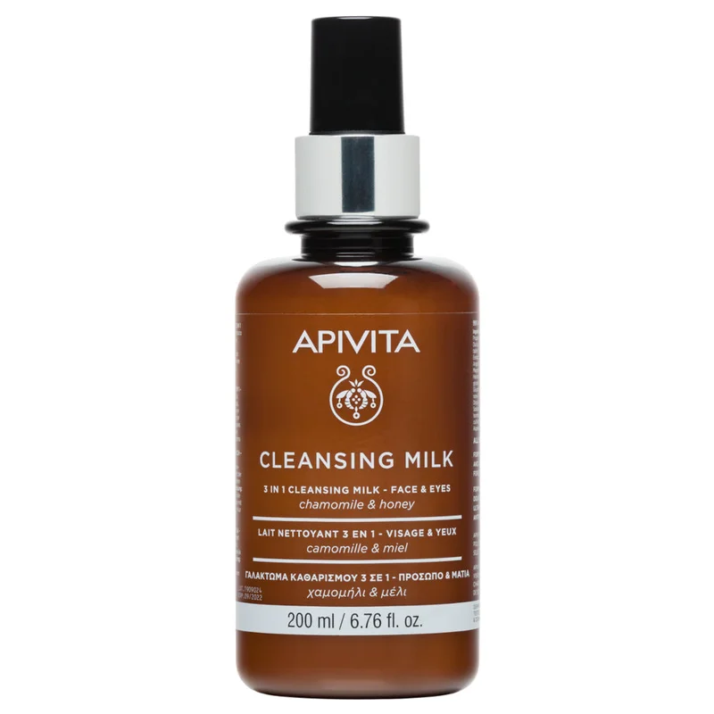 APIVITA Detergenti e Struccanti Latte Detergente 3in1 – Viso e Occhi 200ml - Latte detergente viso
