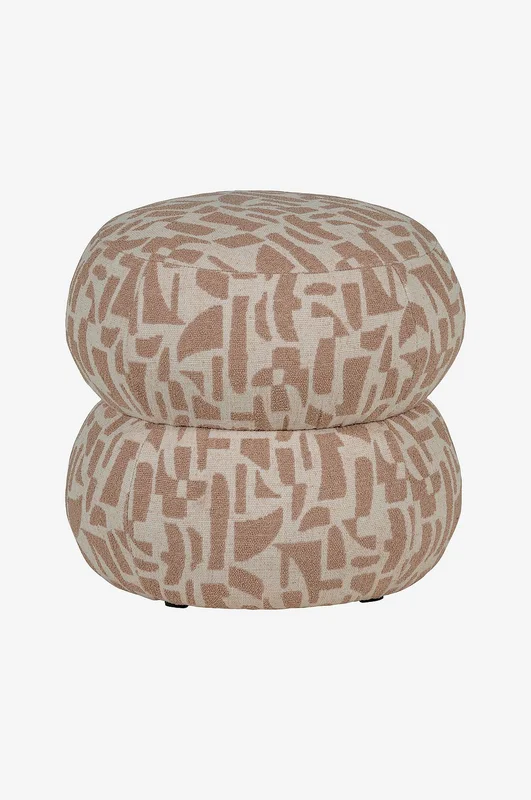 WOOOD - Anic Puff - Beige - Fotskamler & Sittepuffer - Fra Homeroom