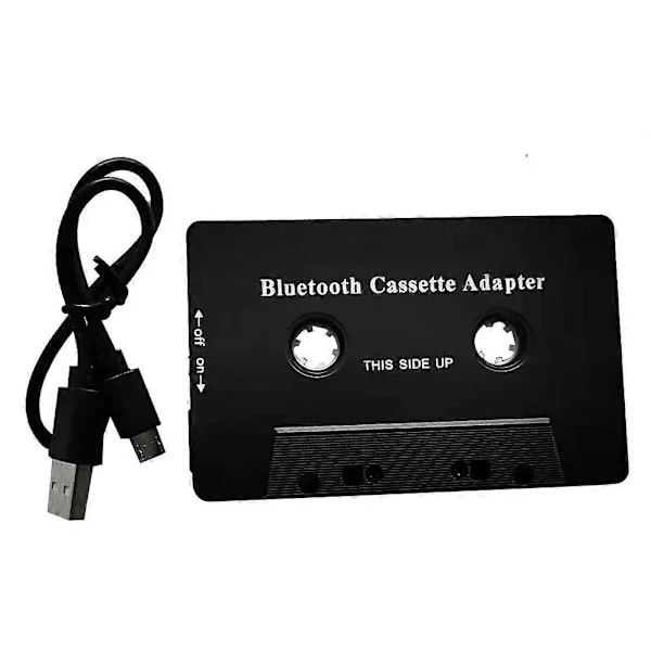 Universal Kassett Bluetooth 5.0 Ljud Bil Stereo Aux Adapter med Mikrofon för Telefon MP3 AUX Kabel{F2]