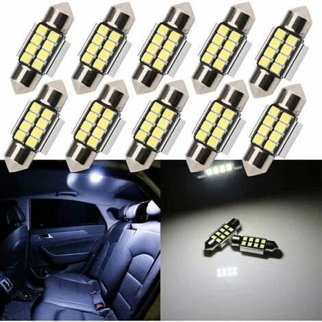 31MM C5W LED Pære LED Shuttle Pære med 2835 8SMD 6500k for Bil Taklampe DC12V 10 stk
