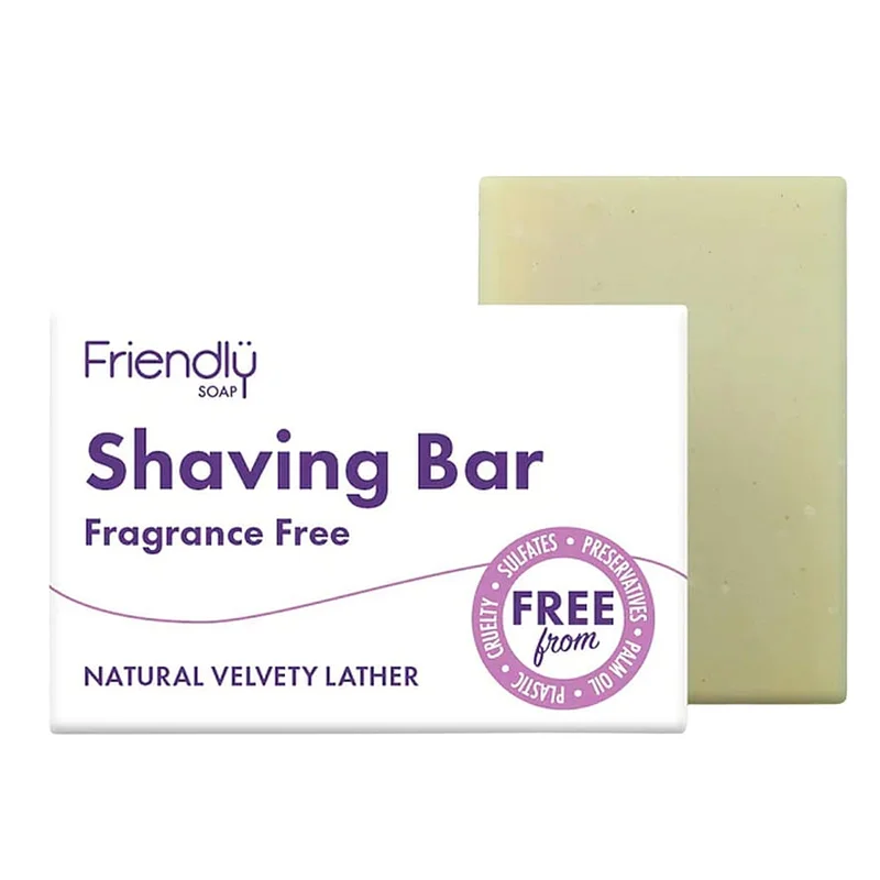 Friendly Shaving Bar Orange & Lavender 95 g, Hudpleje, Hårfjerning, Barberskum & Gel