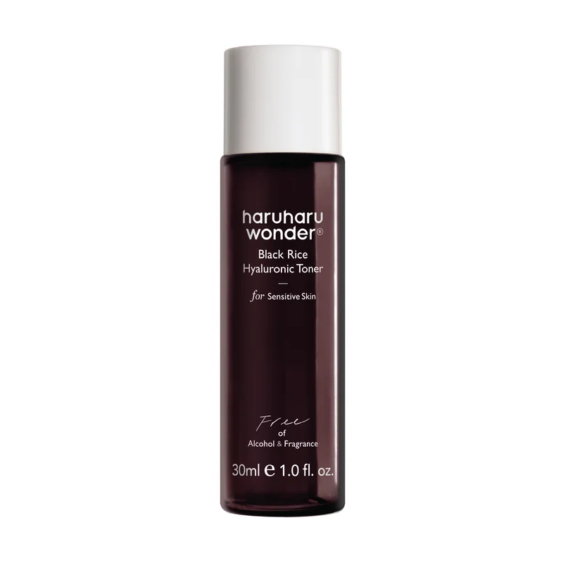 haruharu wonder Black Rice Hyaluronic Toner Free of Alcohol & Fragrance, 30 ml