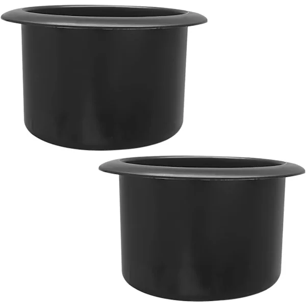 2 st Plast Inbyggda Mugghållare, Bilflaskhållare Insats, Bil Ersättnings Inbyggda Mugghållare, Halksäkra Bil Mugghållare Tillbehör (90x102mm)