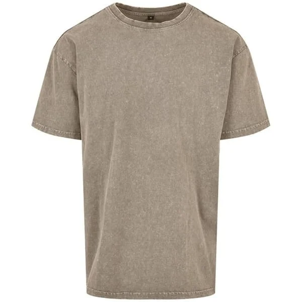 Bygg ditt varumärke herr tungvikts oversized T-shirt 5XL mörk kaki