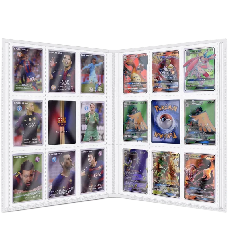 AliExpress - 9 pochettes 540 cartes Collection Album support classeur dossier adapté pour Pokemon YuGiOh TCG jeu sport Football Anime carte stockage
