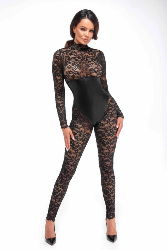 Noir Handmade: F299 Enigma Catsuit i Blonder & Wetlook - Vuxen.dk: Lingeri & undertøj