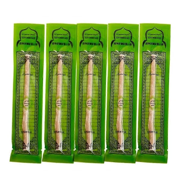 【BQ】2025 Miswak Tandborst-pinnar, Miswak-pinne, As-salah