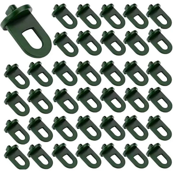 50 pcs greenhouse hooks, plastic. Greenhouse accessories for hanging baskets, pots, outdoor hanging plants, plastic insulation net for shade