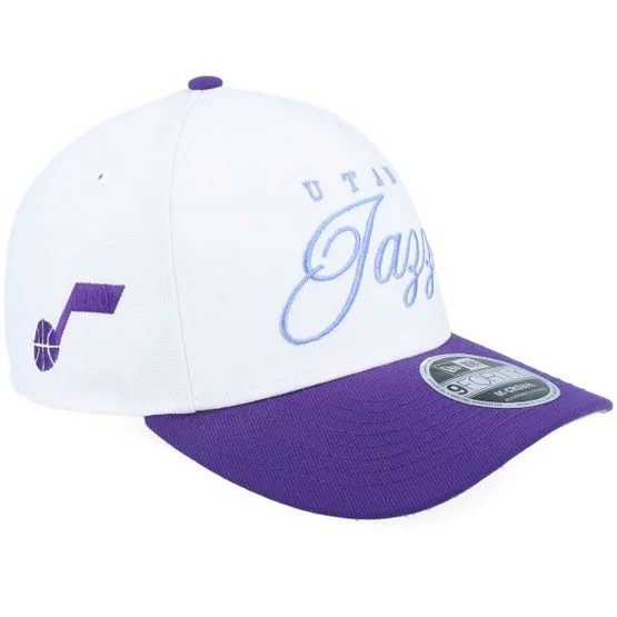 New Era - NBA Wit adjustable Cap - Utah Jazz NBA Draft 9FORTY M-Crown White/Purple A-Frame Adjustable @ Hatstore
