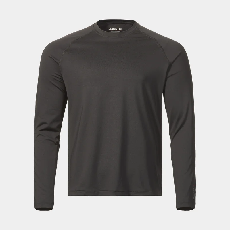 UV shirt long-sleeve Musto Evolution Sunblock Long-Sleeve 2.0, Black, men, Small
