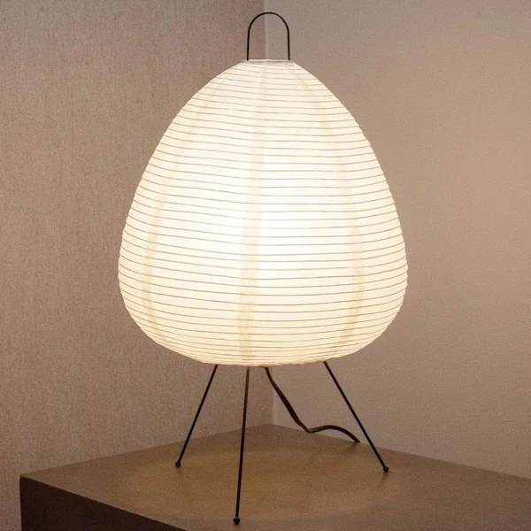 Nogy• Akari Noguchi Dimbar Japansk Papperslykta Lampa • Mysig Japandi-stil Papperslampa • Lyktlampa • Japansk Papperslykta Ljus • Rispapper