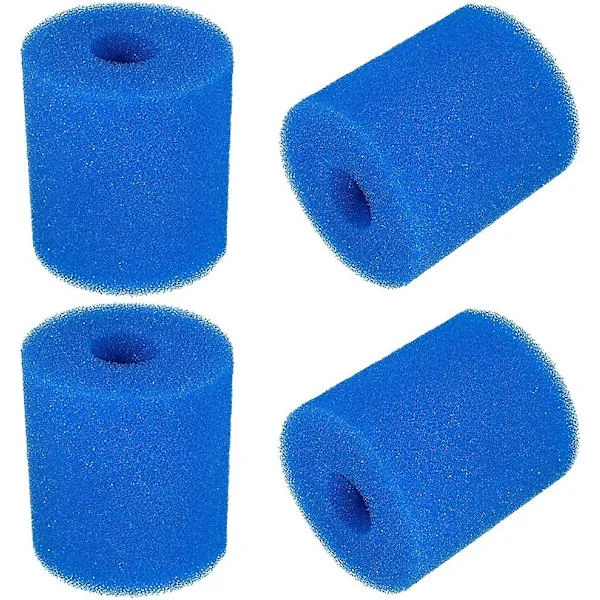 4-pak Svømmepølfilter Svamp Medium Spabad Filter Svamp Skum Svamp Filter