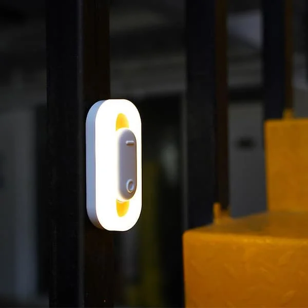 LED hængende magnetisk natlampe bevægelsessensor kontakt USB genopladelig natlampe skab garderobe trappe væglampe (Grøn)