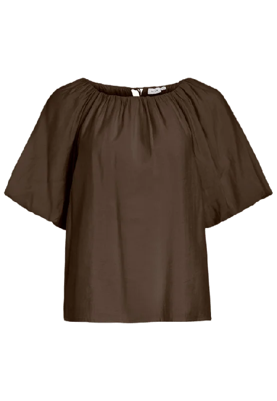 Vila Vihekla Boat Neck Top Blusar Dam Svart 36