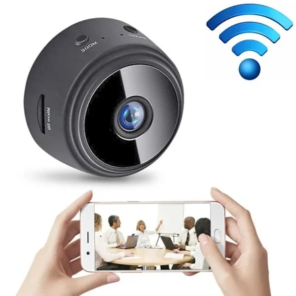 150° IP-kamera / Trådløst overvåkningskamera - WiFi Svart