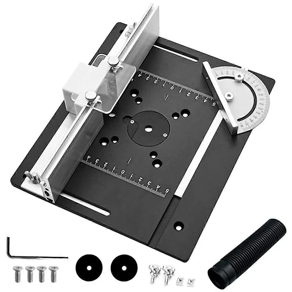 1 Sett Fresebord Innleggsplate, Fresebord for Overfres med Holder
