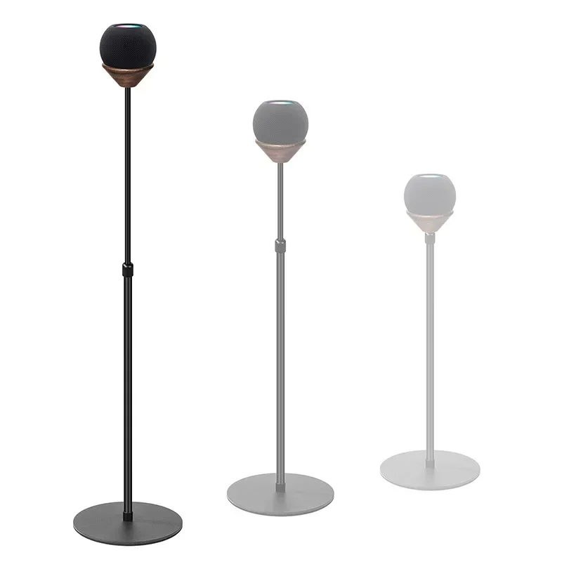 AliExpress - Base de haut-parleur bluetooth apple brève + adaptée au mini support homepod, plateau en bois massif à hauteur réglable sur pied