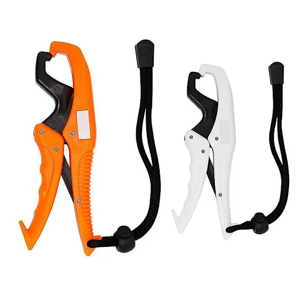Fiskefiskgripare Saltvatten, gripare Gripare Verktyg, Fiskgrepp Med Snöre, Fiske Med Familjer-26(Vit 16cm*orange 25cm)