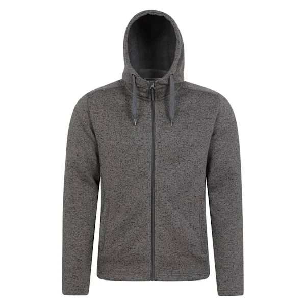 Mountain Warehouse Mens Nevis Fleece Full Zip Hoodie XXS Svart