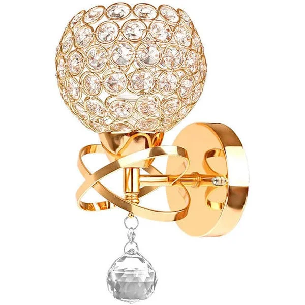 Crystal Wall Lamp Ceiling Lamp Industrial Decor Chandelier Lampshade E14 Design for Children's Room Living Room Restaurant