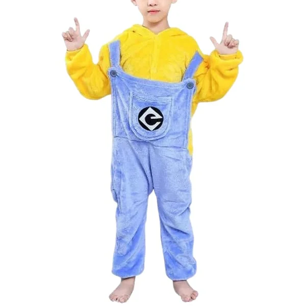 Minion-asu Lapsille Unisex Yöasut Juhlat Cosplay Asu Yksi Osa.z