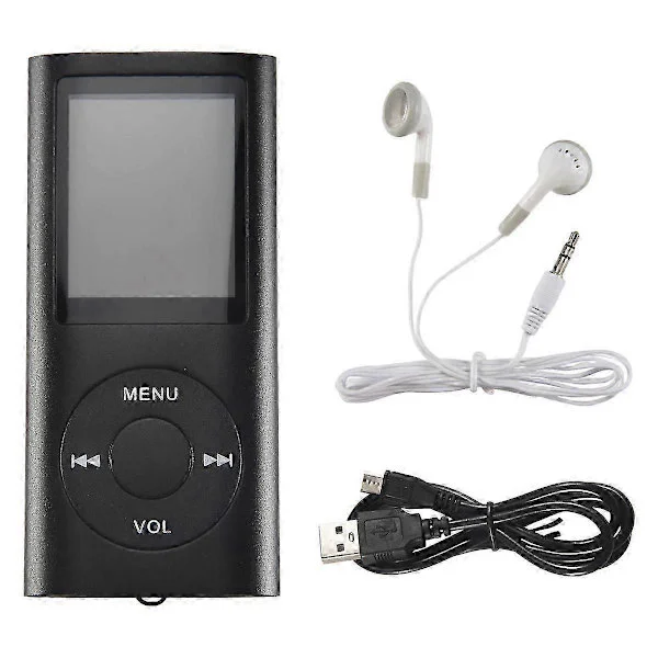 MP3-spiller med Bluetooth 5.0, musikkspiller med 32GB TF-kort, FM, øretelefon, bærbar HiFi-musikkspiller