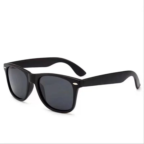 Retro Wayfarer Sunglasses Matte Black Black