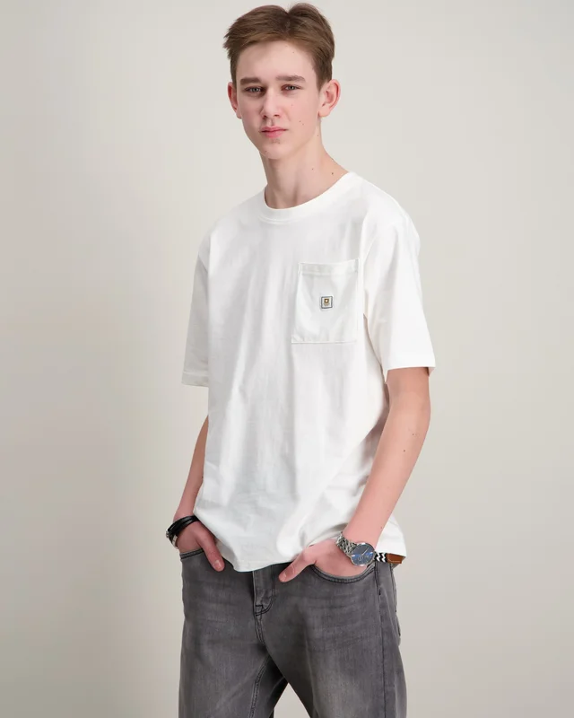 ONLY & SONS JUNIOR OSJKING S/S LOOSE TEE JRS Wit T-shirts Jongens - Kids Brand Store