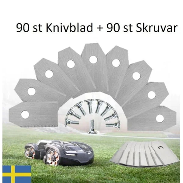 90 st Knivblad Knivar till Husqvarna Automower Gardena Silver-XF2-