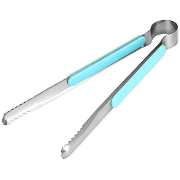 22cm grillipihdit, korealaistyyliset ruostumattomasta teräksestä valmistetut lämmönkestävät grillipihdit, ruoanlaittopihdit, salaattipihdit, 