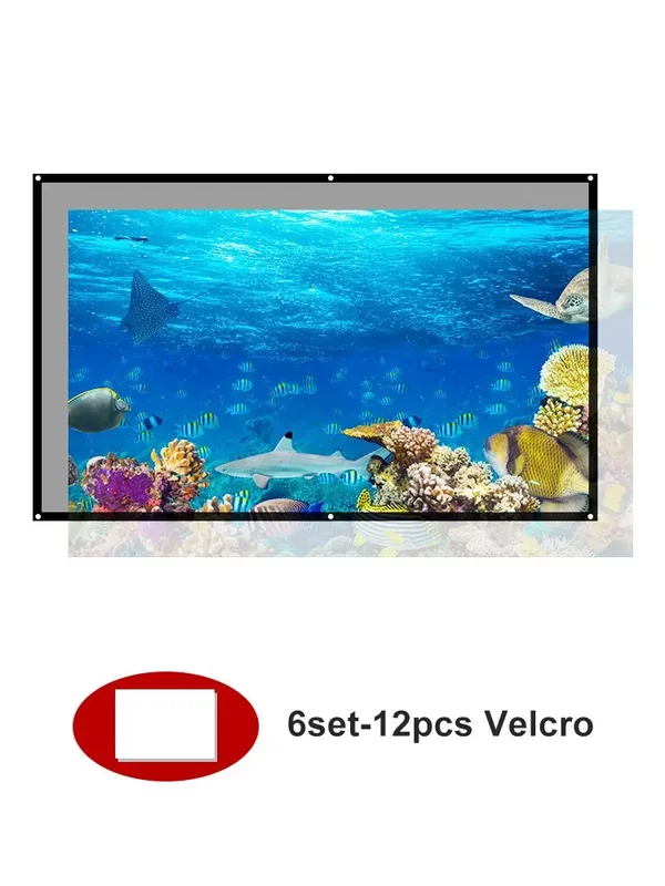 AliExpress - Salange Projektor Bildschirm 16:9 Metall Anti Licht Vorhang Reflektierende Stoff Tuch Für YG300 XGIMI H3 HALO Mogo Xiaomi DLP Projektor