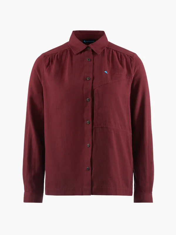 Klättermusen Helheim LS Hemd Damen - Tawny Red - L