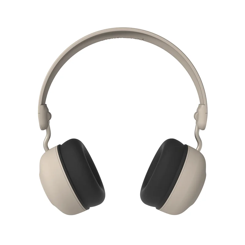 Kreafunk Buzz - Børne Høretelefoner, Safe Audio, Ivory Sand, ANC, Trådløs Opladning, Volumenbegrænsning 85 dB
